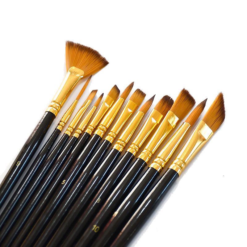 Gouache Paint Set - Многофункциональный акварельный Гуашь 12 шт. короткий