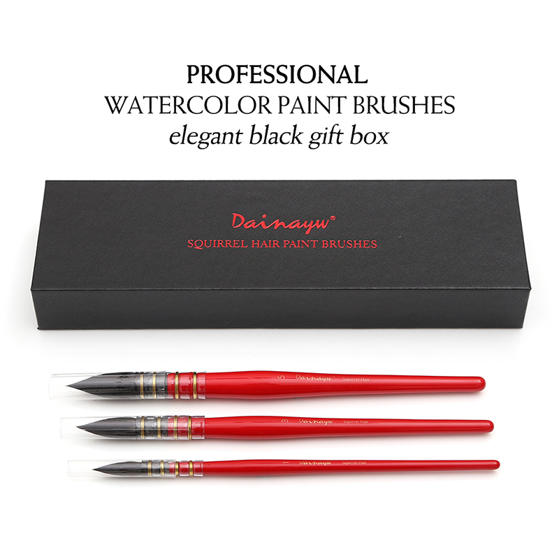 Dainayw 3 кисти с круглыми вол – обзор и цена Gouache Paint Set