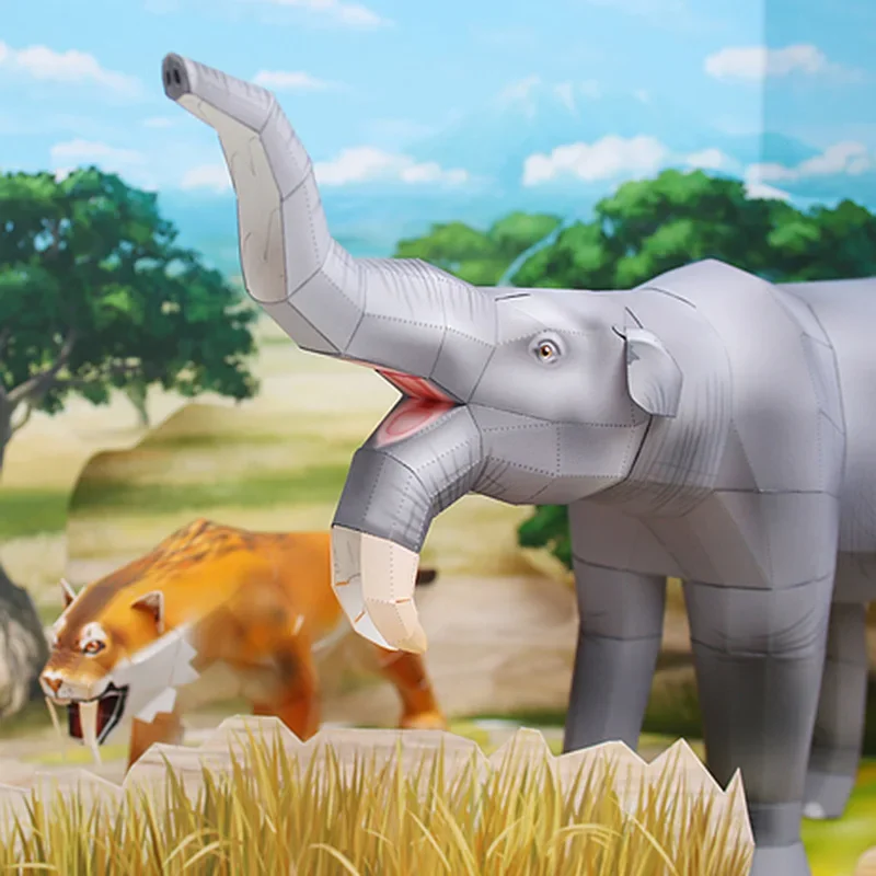 Deinotherium Elephant Origami  – обзор и цена Art Craft Cardboard