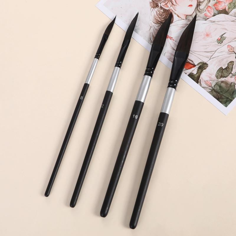 Набор из 4 кистей с тонким вор – обзор и цена Gouache Paint Set